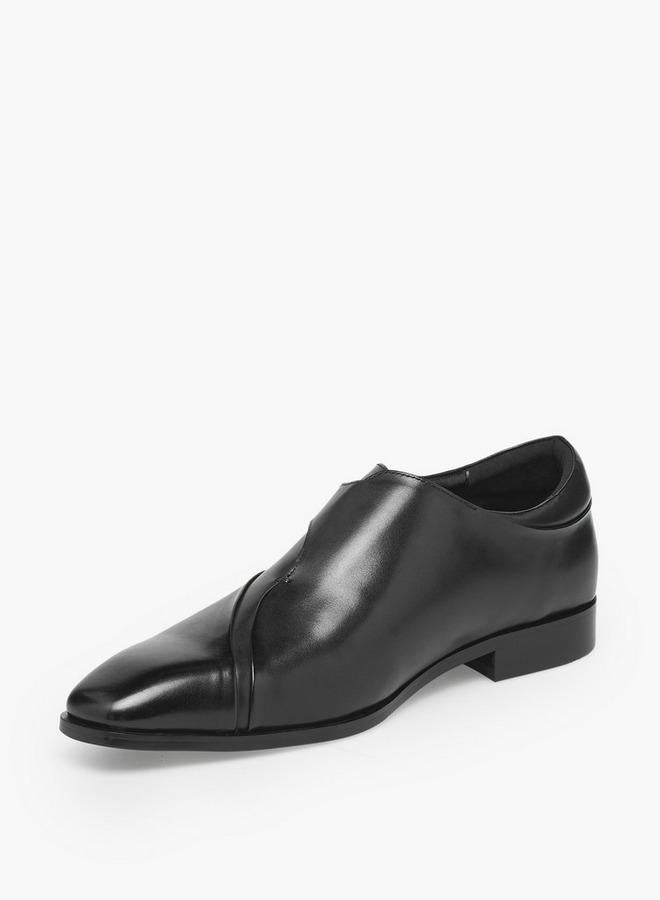 DUCHINI Men Buckled Leather Monk Shoes - Image 3