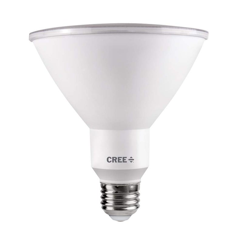 Cree Lighting PAR38 Weatherproof Outdoor Flood 150W Equivalent LED Bulb, 40 Degree Flood, 1500 lumens, Dimmable, Daylight 5000K, 25,000 Hour Rated Life, 90+ CRI | 1-Pack, White - Image 1