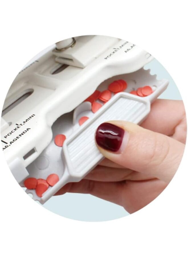 LAMAY Adjustable 6-hole punch, 8-sheet capacity, mini/pocket size, A3/A4/A5/A6 size, suitable for planners/personal office supplies/desktop fax machines - Image 5