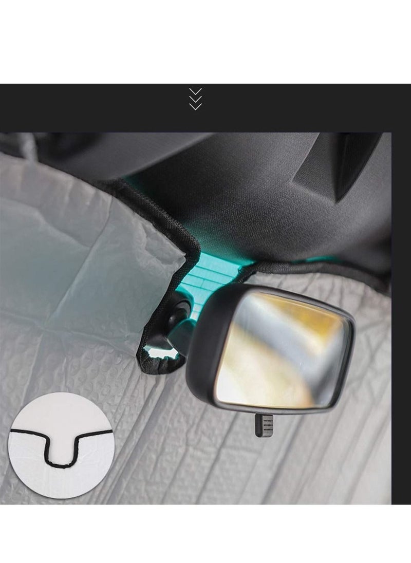 Y&D Jeep JL Windshield Sunshade Window Sun Shade for 2018-2022 Wrangler JLU 2/4 Door Gladiator JT 4XE  - Image 2
