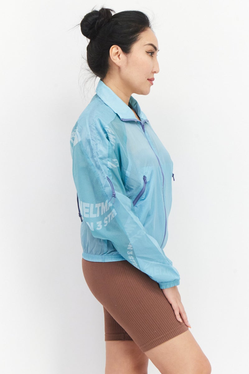 Adidas Women Sportswear Fit Training Jacket, Turquoise - Image 4