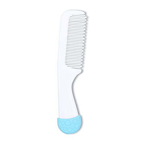 1st Step Matte Collection Easy Grip, Soft & Gentle Comb and Brush Grooming Set - Blue - Image 5