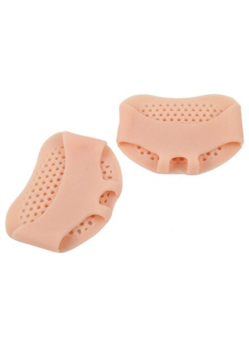 AROAQ وسادات ميتاتارسال، فواصل أصابع السيليكون للنساء، وسادات جل ميتاتارسالجيا القابلة لإعادة الاستخدام، فواصل أصابع تنفسية وناعمة، بيجون 2 قطع - Image 1