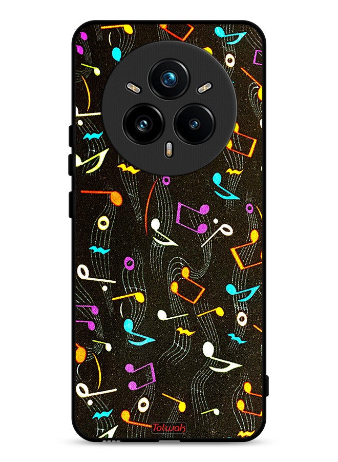 Tolwak Realme 14 Pro 5G Protective Case Cover Music Fabric Pattern
