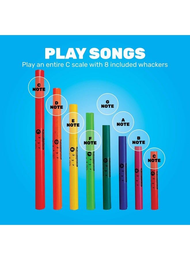 Constructive Playthings Boomwhackers Tubes Musical Sound Tube For Kids Boomwhackers Set Of 8  - Image 4