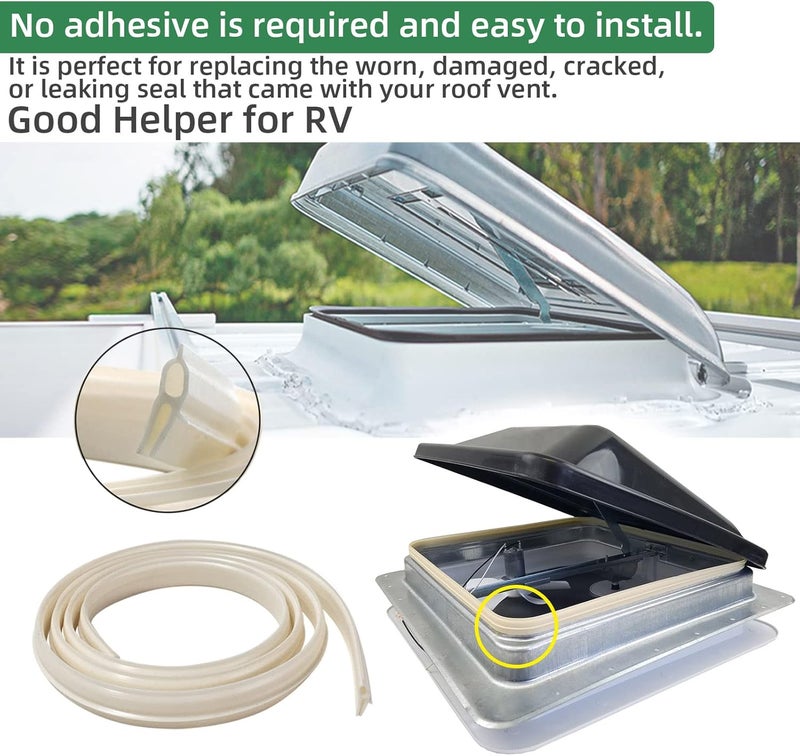 Sconva Usamate BVD0455-01 Ventline 51" Vinyl Seal Replacement - 2 Pack - Image 5