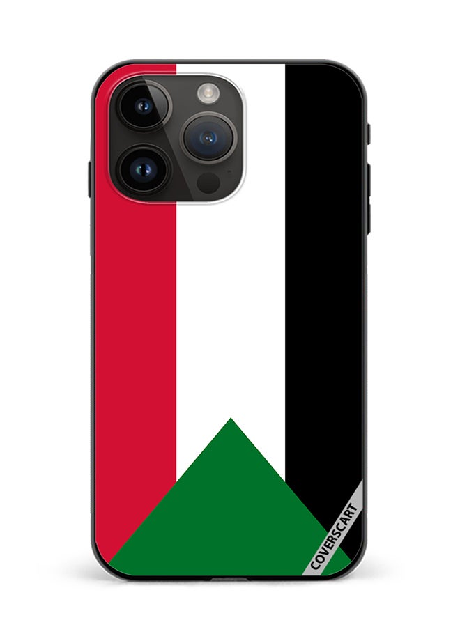 COVERSCART Protective Case Cover For Apple iPhone 15 Pro Max Sudan Flag Design Multicolour - Image 1