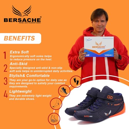 BERSACHE Premium Sports,Gym, Trending, Stylish Running Shoes For Men (Blue),6 UK - Image 2