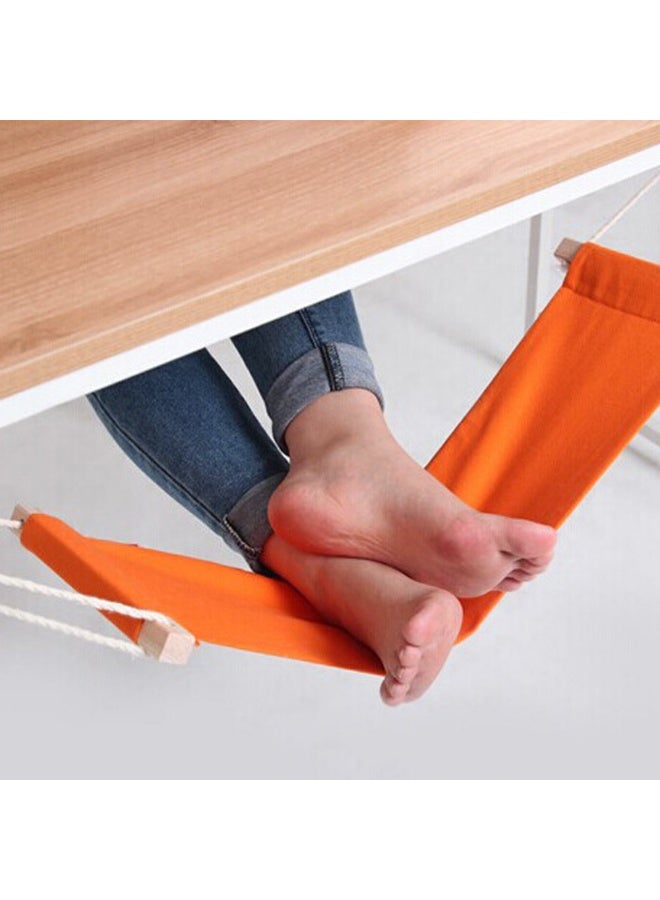 شابية أرجوحة قدم محمولة مصنوعة من البوليستر، مسند قدم للمكتب، مسند قدم قابل للتعديل، طاولات لوضع القدم، مسند قدم للتأرجح، مسند قدم للمكتب والمنزل والتخييم - Image 3