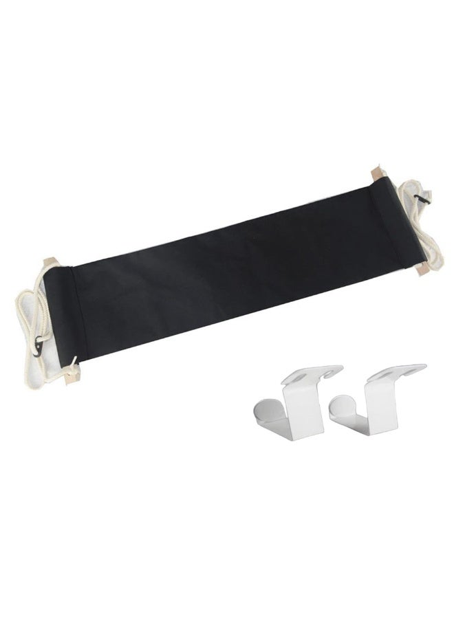 شابية أرجوحة قدم محمولة مصنوعة من البوليستر، مسند قدم للمكتب، مسند قدم قابل للتعديل، طاولات لوضع القدم، مسند قدم للتأرجح، مسند قدم للمكتب والمنزل والتخييم - Image 4