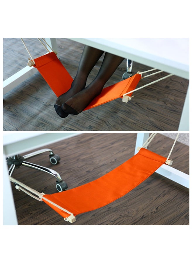 شابية أرجوحة قدم محمولة مصنوعة من البوليستر، مسند قدم للمكتب، مسند قدم قابل للتعديل، طاولات لوضع القدم، مسند قدم للتأرجح، مسند قدم للمكتب والمنزل والتخييم - Image 2