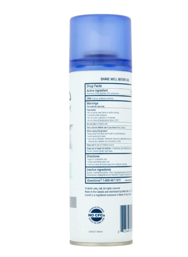 Sure Unscented Aerosol Antiperspirant and Deodorant 48Hour Protection for Men and Women Fast Drying Spray 6 pc - Image 4