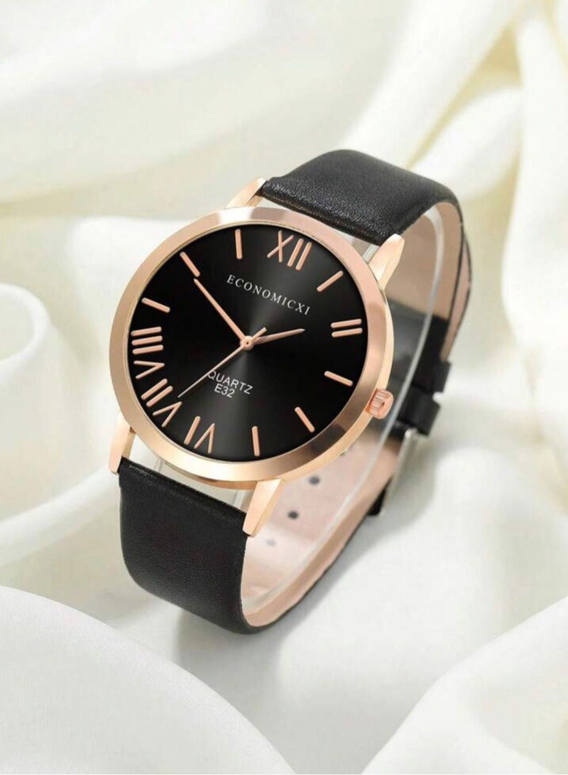 ECONOMICXI Elegant Black Watch For Women - Image 3