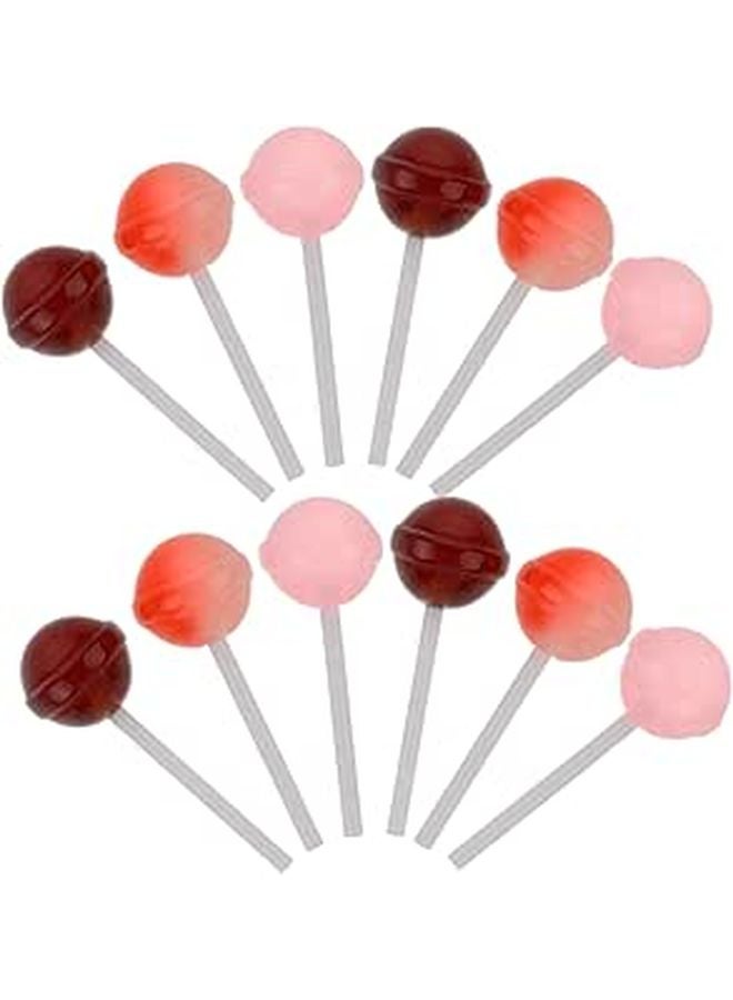 Realistic Simulation Lollipop Models 12Pcs Decorative Candy Props for Wedding Birthday Party - Image 1