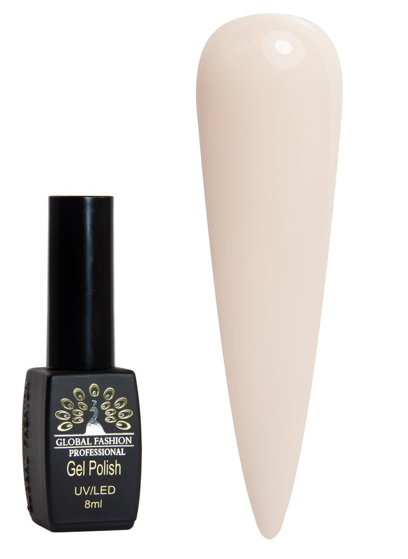 GLOBAL FASHION Global Fashion Black Elite Gel Polish | 132 Colors of Long-Lasting Elegance - 8ml | 379  - Image 1