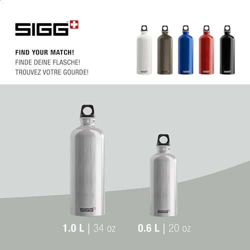 Sigg - Recycled Metal Water Bottle - Traveller - Made in Switzerland - Carbonated Drinks - BPA-Free - 34 Oz - Image 5