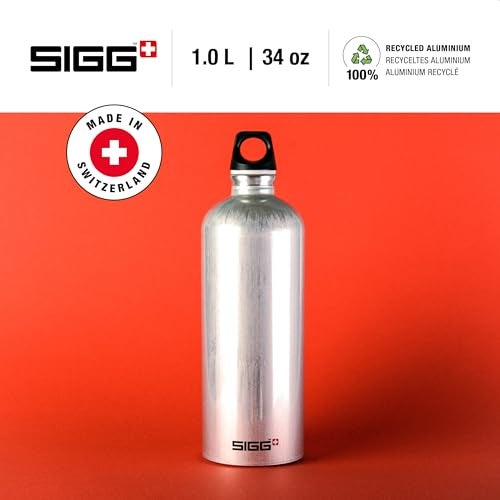Sigg - Recycled Metal Water Bottle - Traveller - Made in Switzerland - Carbonated Drinks - BPA-Free - 34 Oz - Image 2