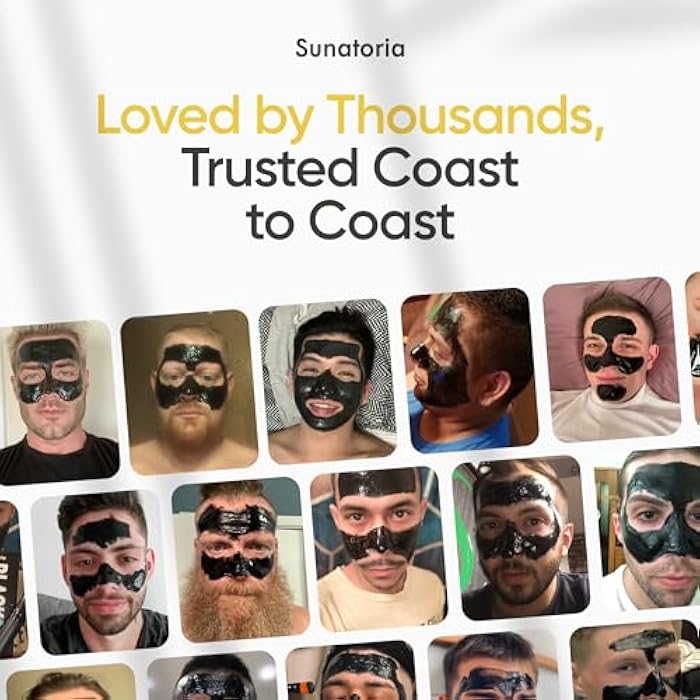 SUNATORIA Black Peel Off Face Mask – Charcoal Peel Off Face Mask for Oily & Combination Skin – Helps Remove Excess Oil & Lift Away Surface Impurities – Refreshing Botanical Formula, 2.04 fl oz (Men) - Image 4