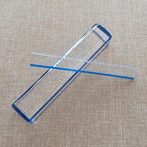 VISIONU 8 Inch Magnifier with Reading Tracking Line, Blue Raised Dome - 5X Magnifying Glass，Magnifier Bar for Reading and Precision Work with Magnifying Ruler - Image 2