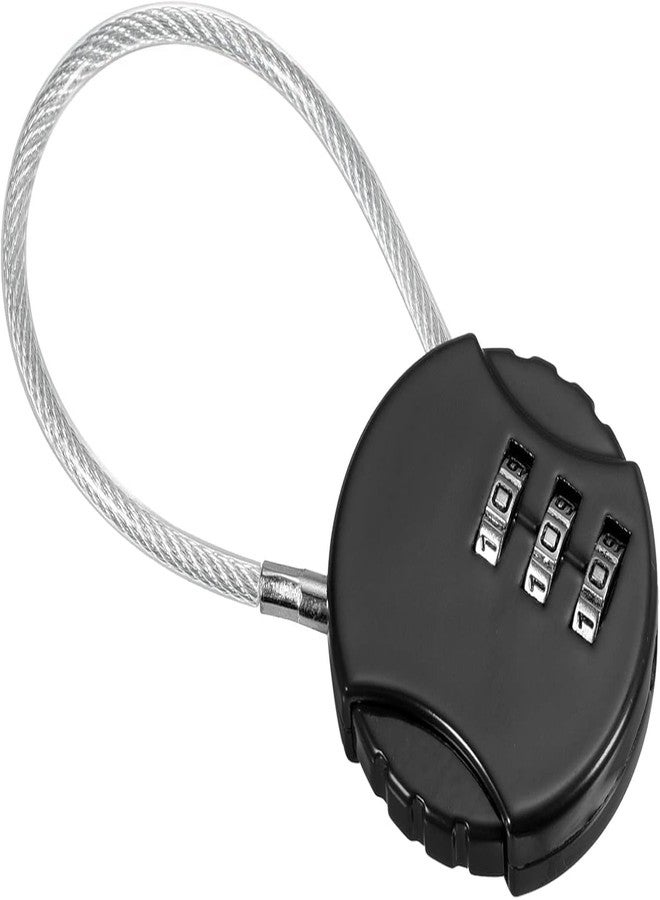 NETZILLA 3 Digit Travel Luggage Combination Lock, Gym Padlock Mini Combination Waterproof Resettable Bag Luggage Gate Padlock Outdoor (Multi) Pack of 1