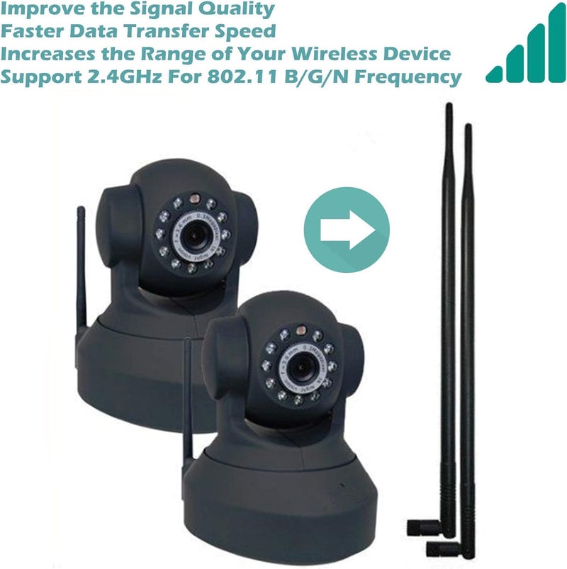 TECHTOO 9dBi WiFi Antenna with SMA Male Connector Compatible with Foscam Anran Haloview IP Camera-CCTV Security System-Wireless Router- Mighty Mule Gate Opener- Haloview System (SMA-Plug 10Pack) - Image 5