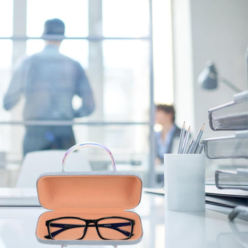 Glasses Case Cartoon Pattern Portable PU Leather Handheld Sunglasses Box for Travel Eyeglass Storage Holder High-Grade Protective Case - Image 4
