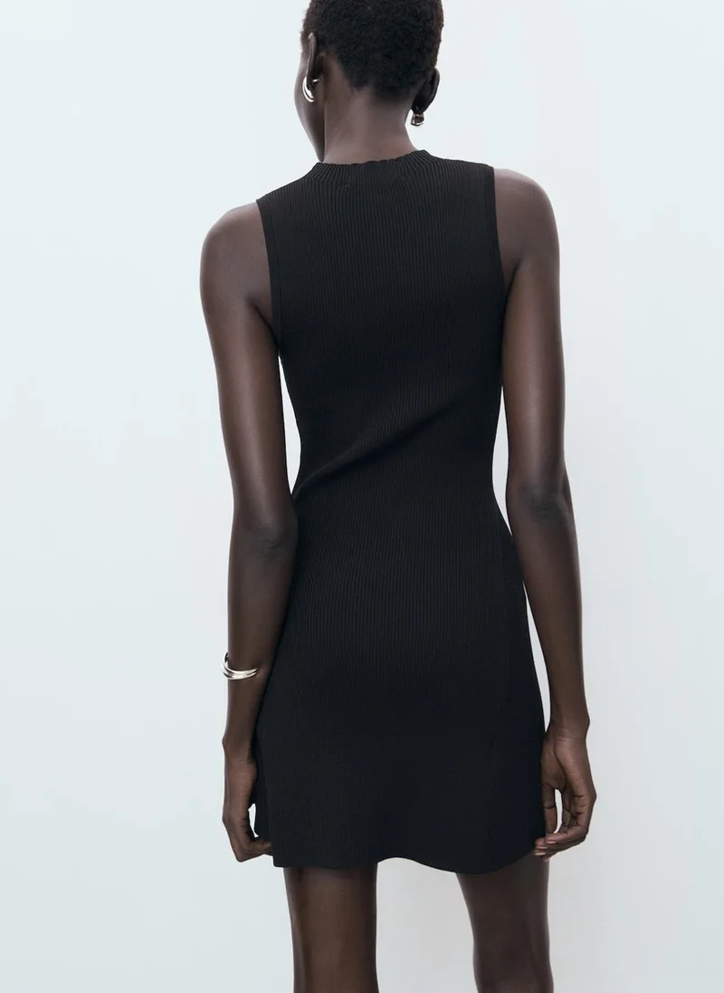 MANGO Short Knitted Dress