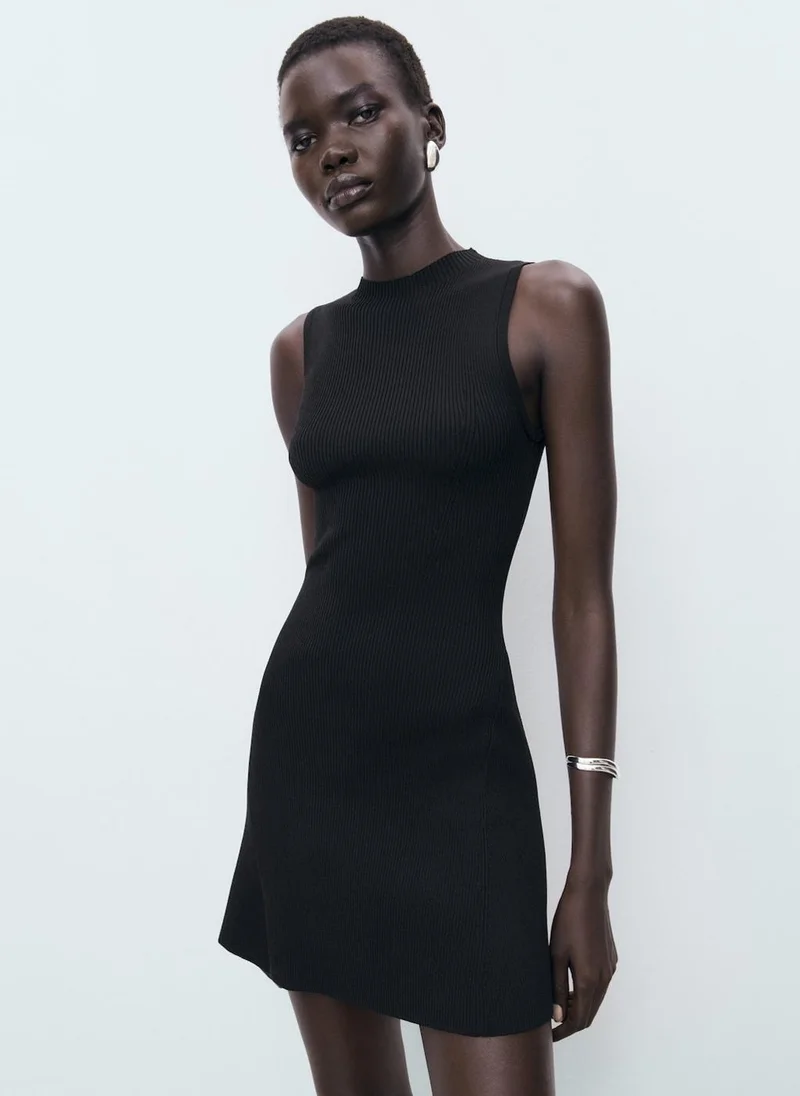MANGO Short Knitted Dress