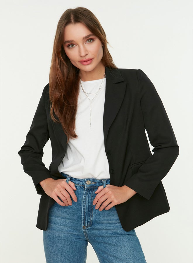 trendyol Oversize Woven Blazer Jacket TWOSS24BC00022 - Image 1