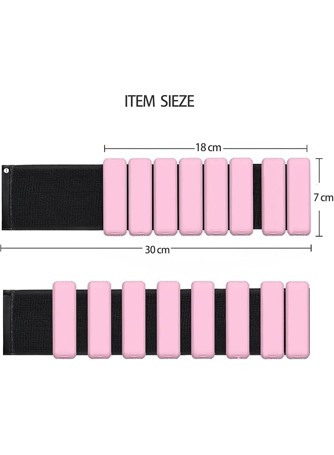 Bluejw Adjustable Wrist Ankle Weights for Women Wearable Strong Arm & Leg Weights Set of 2(1 Lb Each) Wrist Weights Set for Pilates Walking Yoga Dance Barre Gym - Image 3