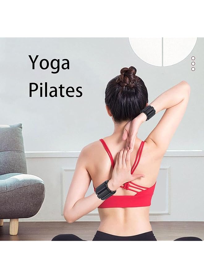 Bluejw Adjustable Wrist Ankle Weights for Women Wearable Strong Arm & Leg Weights Set of 2(1 Lb Each) Wrist Weights Set for Pilates Walking Yoga Dance Barre Gym - Image 5