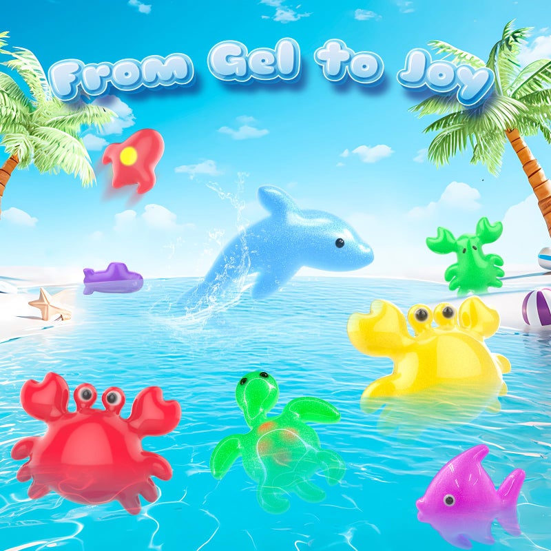 Flooyes Magic Elf Water Toy Kit, Aqua Water Gel Magic Elf Pets Kit for Kids, Squishy Maker Toy with 20 Magic and 16 Shape Molds Pets, Birthday Gifts Crafts DIY for Kids, Make Your Own Squishies - Image 2