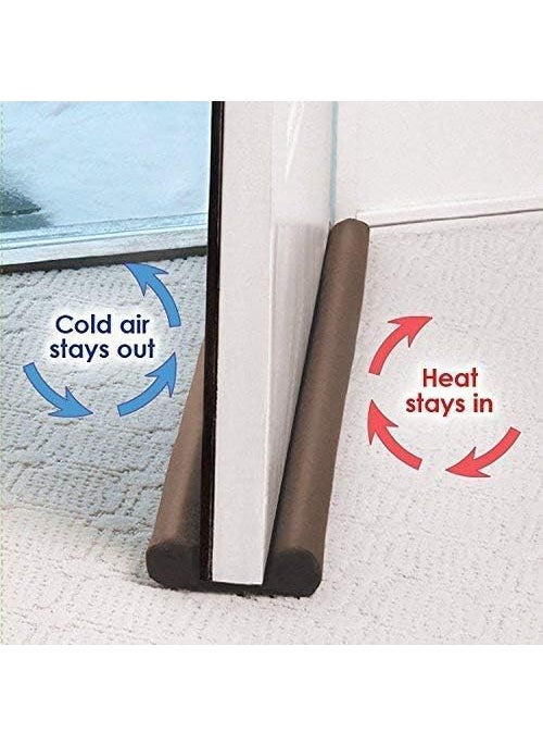 Pamidhar Pamidhar Door Bottom Sealing Strip Under Door Fabric Twin Draft Guard Cover Stop Light Dust Cool Air Escape Protector Noise Reduction Soundproof for Home and Bedroom Multicolor  - Image 4