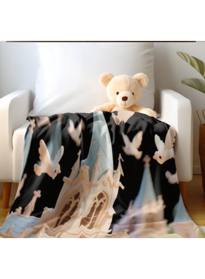 عام بطانية رقيقة من الفانيلا الكرتونية للأطفال والرضع (دافئة ومريحة، ومناسبة للنوم والألعاب) 70 سم * 100 سم - Image 3