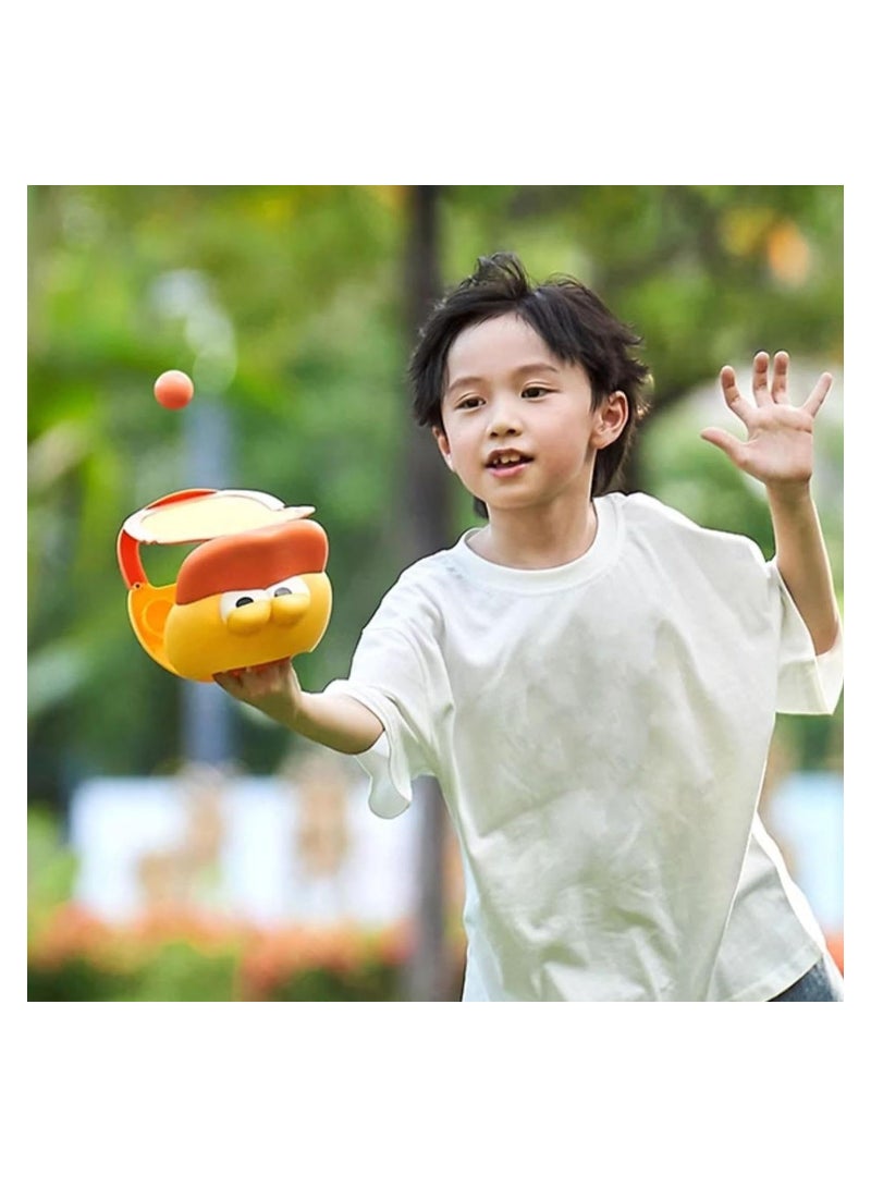 SOLARAE Toss Catch Ball Toy Set Ball Catch Game Beach Toys Outdoor Catch Ball for Kids Activity Backyard Fun Outside Indoor Family Outdoor Toy 1 Sticky Paddles 2 Throw Balls - Image 3