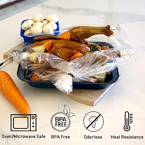 WRAPOK Oven Cooking Bags Small Size Roasting Baking Bag for Meats Ham Ribs Poultry Seafood on Thanksgiving 10 x 15 Inch 24 Bags TotalPack of 3 - Image 5