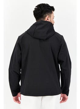 Adidas Men Sportswear Fit Long Sleeve Outdoor Warm Softshell Jacket, Black  - Image 3