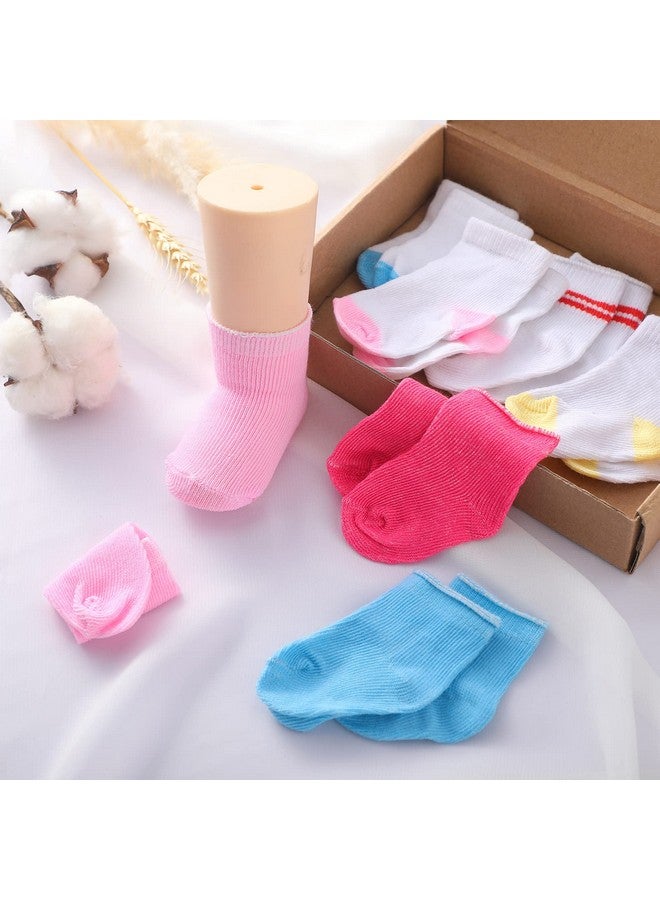 Bonuci 12 Pairs Doll Socks Mini Doll Socks Accessories Multicolored Socks For 18 Inch Doll - Image 4