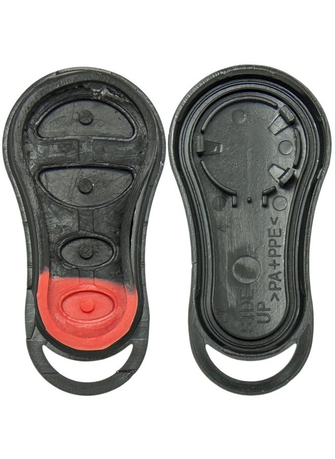 Keyless2Go Replacement for New Shell Case Button Pad for Remote Key Fob GQ43VT17T GQ43VT9T GQ43VT13T - Shell ONLY 