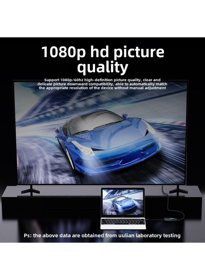 Direct Supply Hdmi To Vga HD Video Converter Adapter Desktop Computer Main Set-top Box Projector-Color:Hdmi Male To Vga Female  Black  - Image 3