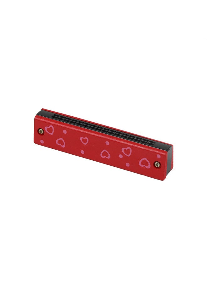 Wooden Harmonica Toy 16 Hole Wind Instrument Children Enlightenment Musical Instrument - Image 1