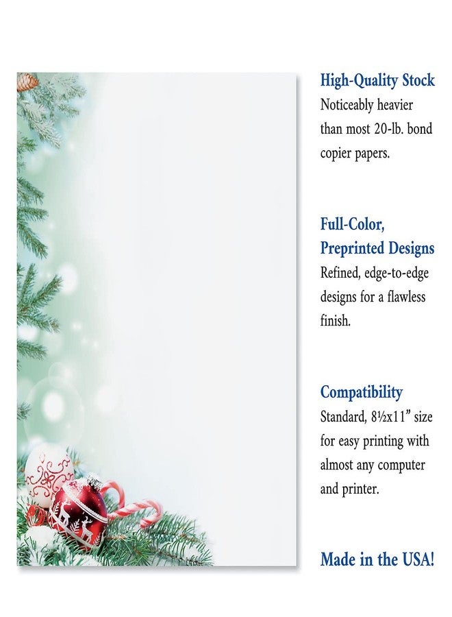 Current Crystal Pine Christmas Stationery - Holiday Letters, Printer Paper, 25 Sheets, 8½ x 11 Inch, by Current - Image 4
