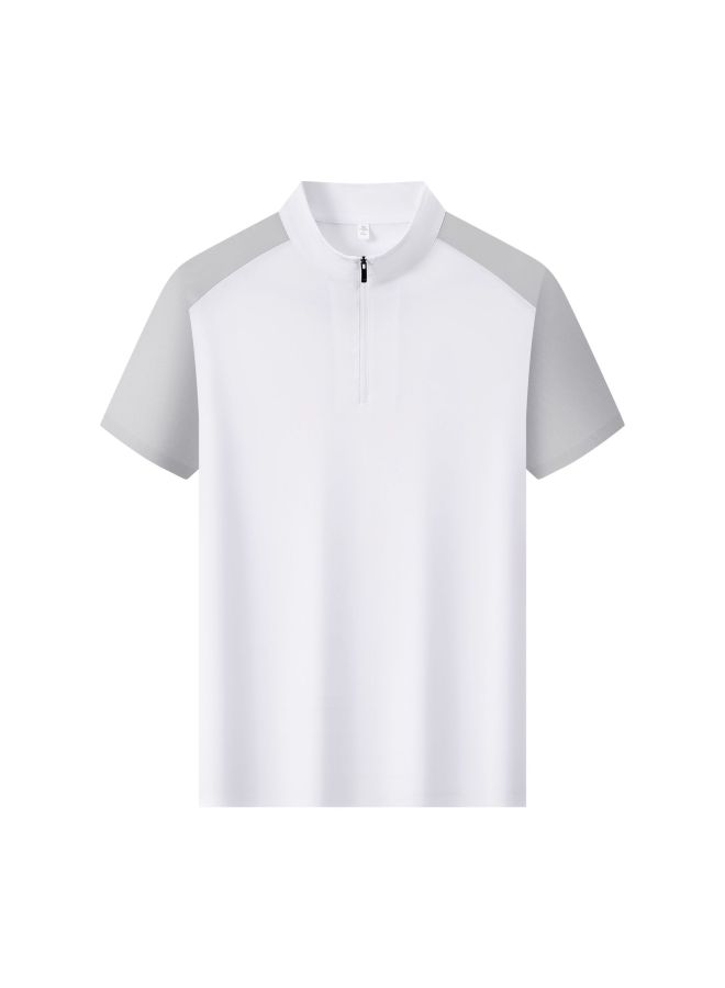 High-end Sports Stand Collar Polo Shirt Men's Half-zip Club Golf Top Uv Protection Golf Clothing Custom