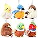 Niceup 45in Bird Small Stuffed Plush Animals Mallard Duck Cockatiel Kiwi Kingfisher Pheasant Sparrow Stuffies Cuddly Bead Bag Sensory Toy for Easter Basket Stuffer - Image 2