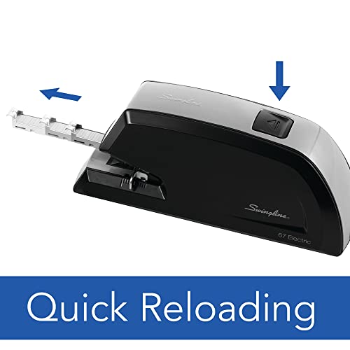 Swingline مشبك كهربائي تجاري ثقيل من سوينجلين، سعة 20 ورقة، معدني، أسود (06701) - Image 5