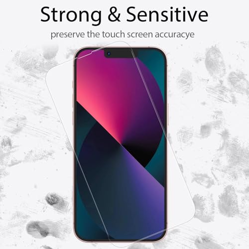 Cutebe 3 Pack Privacy Screen Protector for iPhone 13 +3 Pack Camera Lens Protector with Tempered Glass,Touch Sensitive and Case Friendly(iP-13 - Image 5