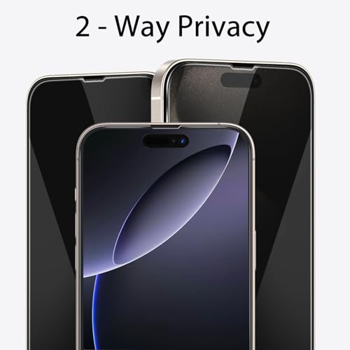 Cutebe 3 Pack Privacy Screen Protector for iPhone 13 +3 Pack Camera Lens Protector with Tempered Glass,Touch Sensitive and Case Friendly(iP-13 - Image 3