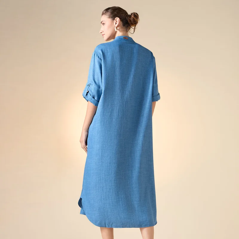Iconic Iconic V-neck Midi Kaftan Dress