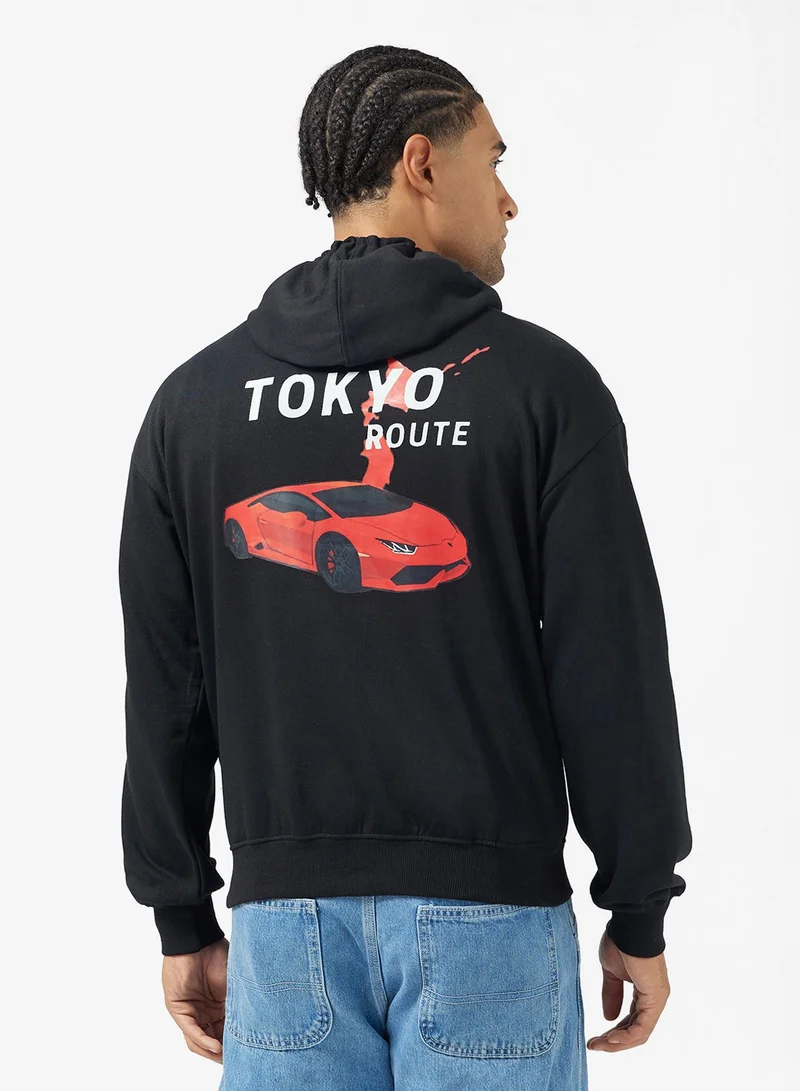 Back Graphic Hoodie