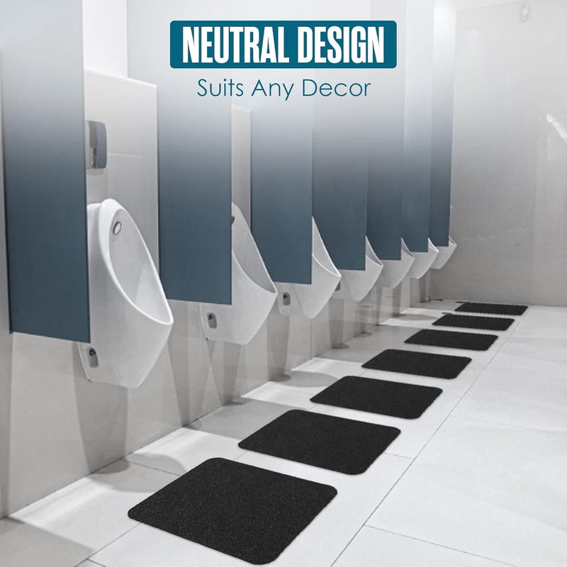 Houseables Urinal Mats, Urinal Mats for Men Bathroom, Floor Pads, Disposable Toilet Matt, for Pee, Commercial, Reusable, Urine, Splash Guard, Drip, Restroom, Mens Room, Large, Black, 17.25x20.5”, 12PK - Image 4
